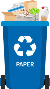 Papier Mülltonne